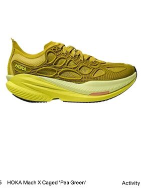Hoka Neon Lime Green Lace-Up Running Sneakers